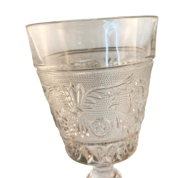 One Vintage Duncan Miller Sandwich Glass Water Goblets  8oz.  Pattern 41 - Picture 5 of 11